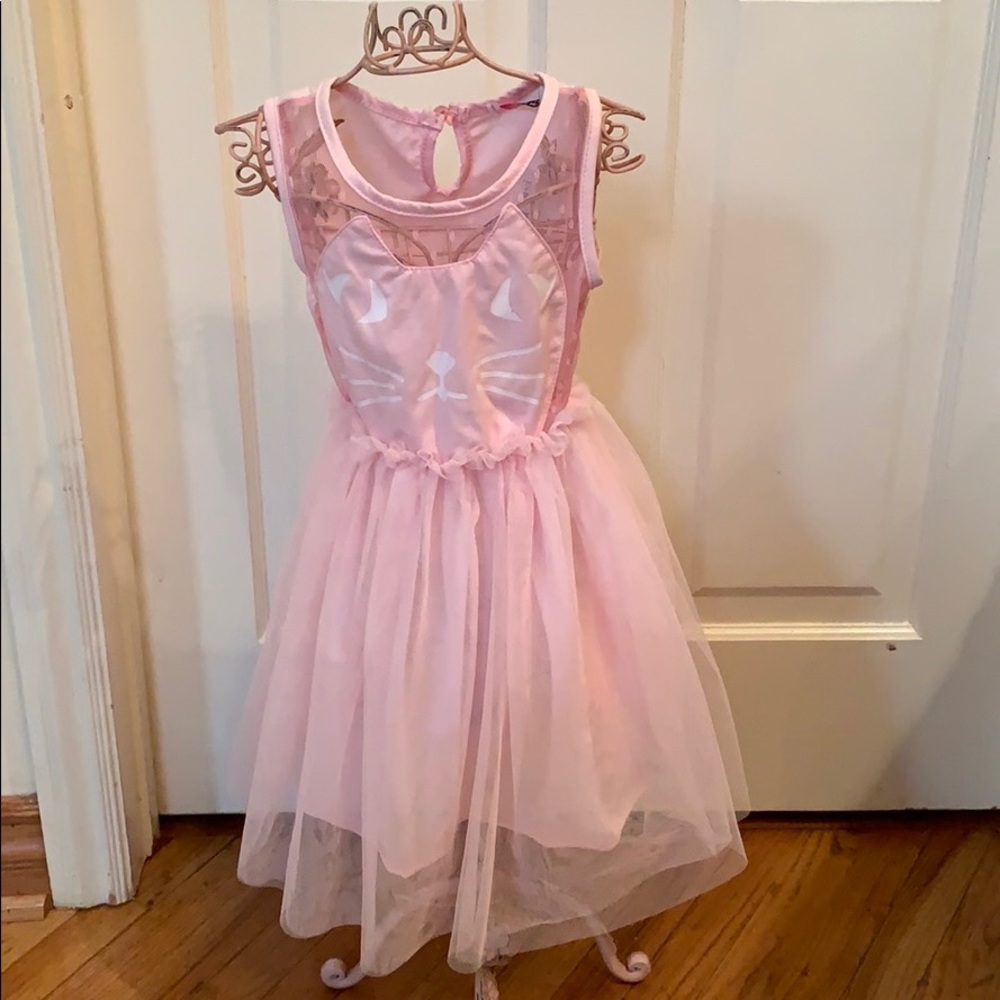 Brand new little girl pink kitty dress! 🐱💕